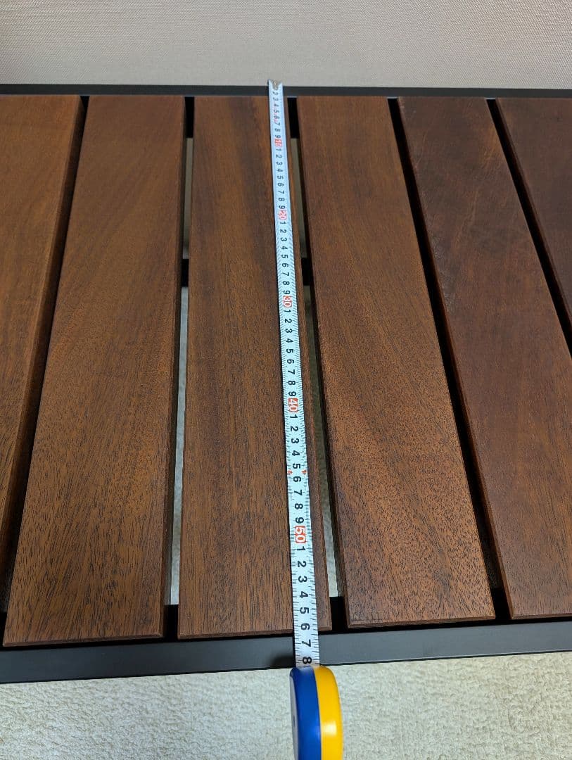 ベンチ椅子　無垢チーク板　美品☆ 引取限定！近辺なら納品相談下さい