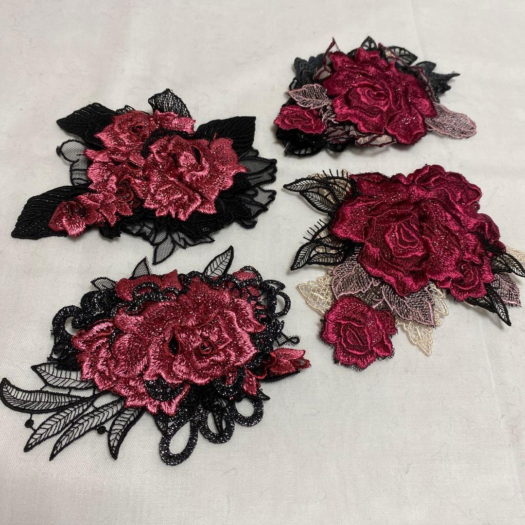 ちびくろさま専用です*°♡ ☆①＆☆②のレースでスクロールファー（ブラック）