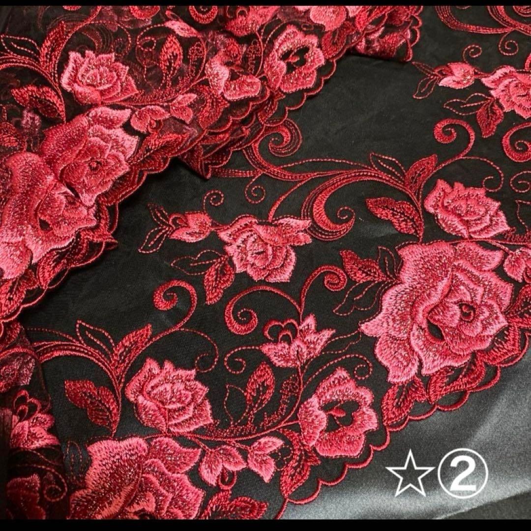 ちびくろさま専用です*°♡ ☆①＆☆②のレースでスクロールファー（ブラック）