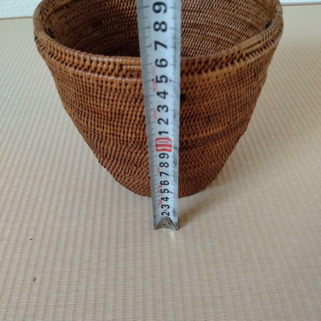 アタ とんがり帽子 バスケット バリ島雑貨 アタ製品 小物入れ