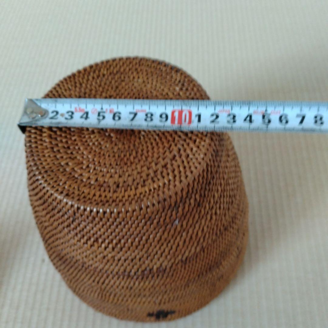 アタ とんがり帽子 バスケット バリ島雑貨 アタ製品 小物入れ
