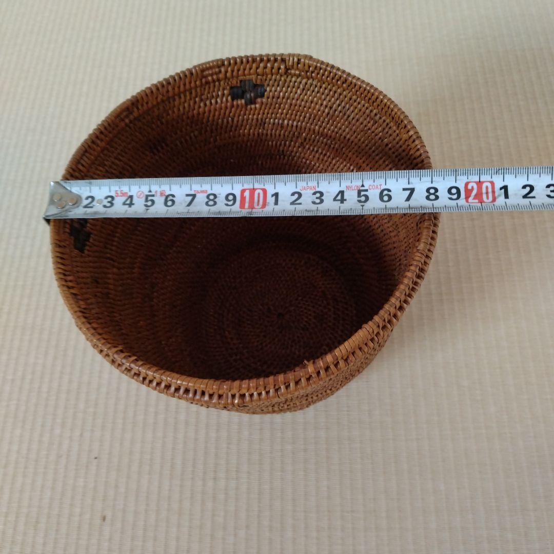 アタ とんがり帽子 バスケット バリ島雑貨 アタ製品 小物入れ