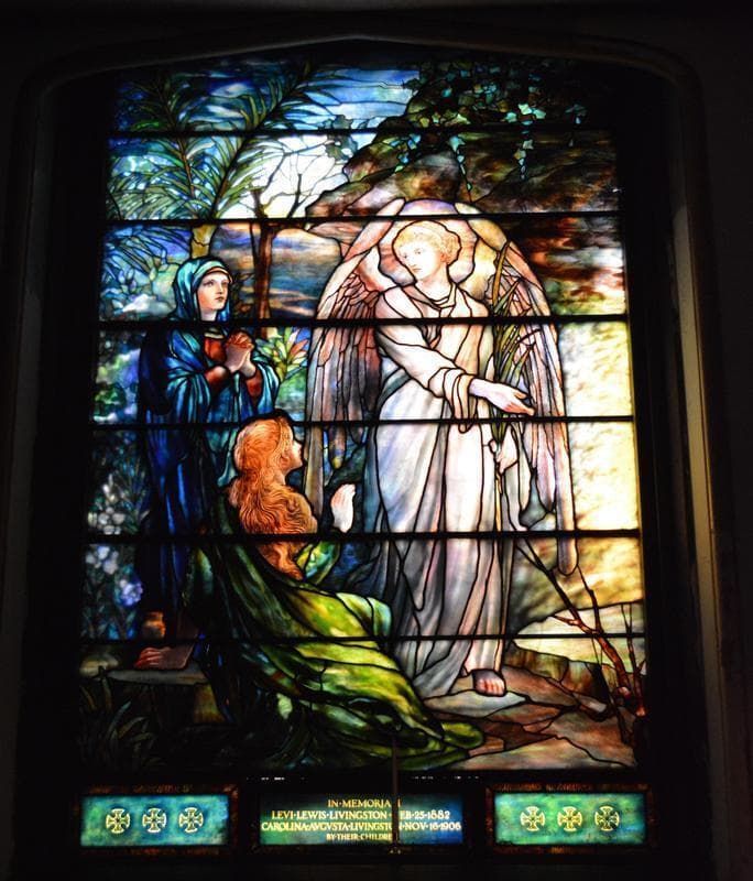 セントピーターズ教会 大型 ヴィンテージ ステンドグラス ティファニー・スタジオ