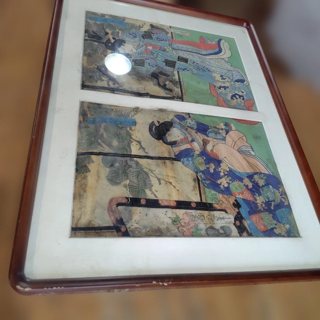 浮世絵 女性の姿 多色使い