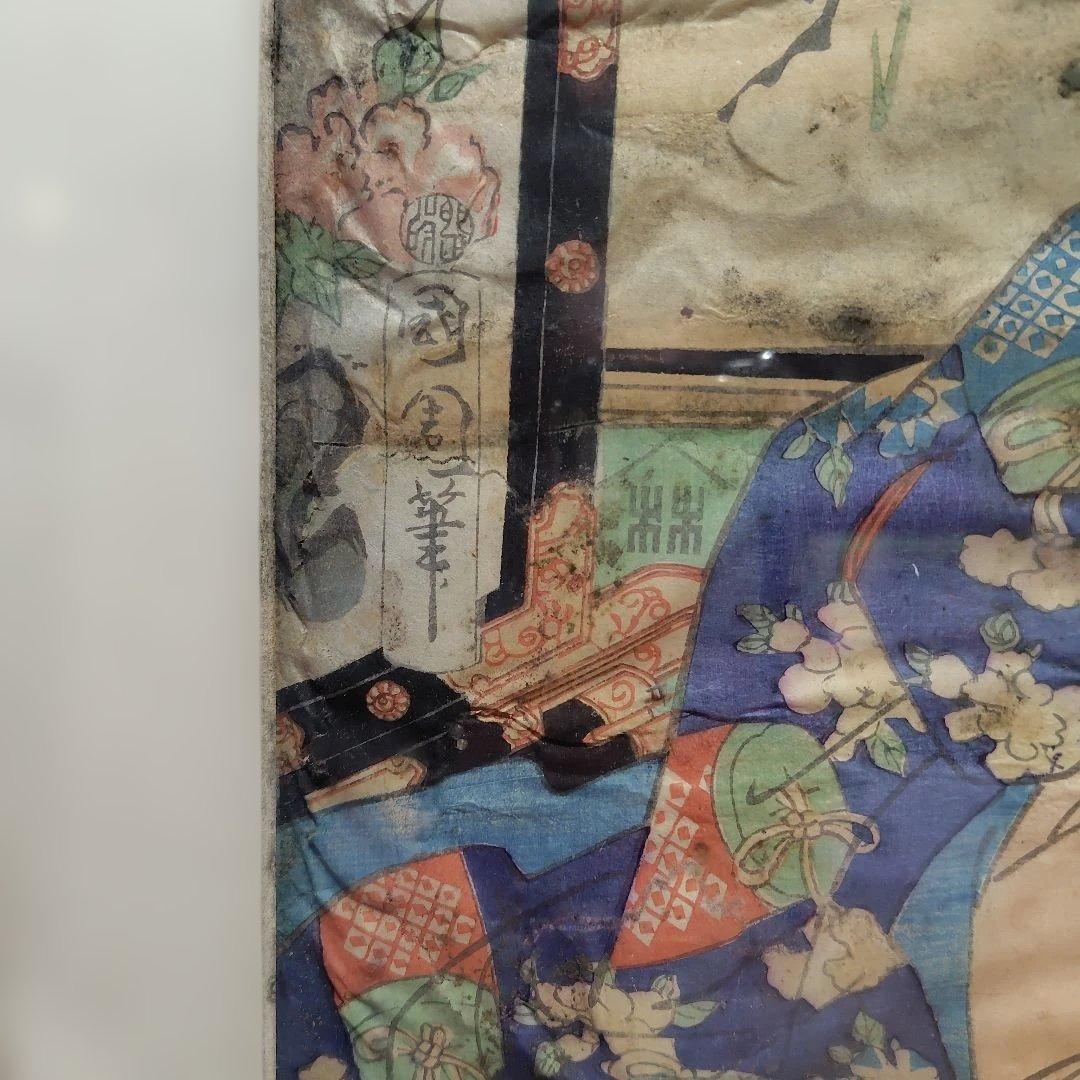 浮世絵 女性の姿 多色使い