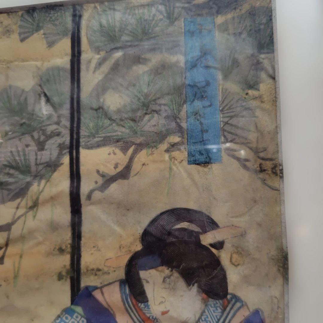 浮世絵 女性の姿 多色使い