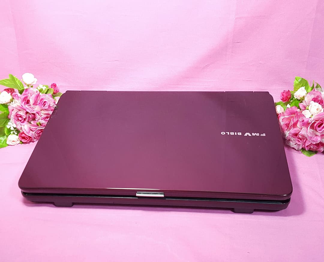 ワインレッド✿BIBLO✿最新Win10✨CORE-2✨大容量HDD✨メモリ4G