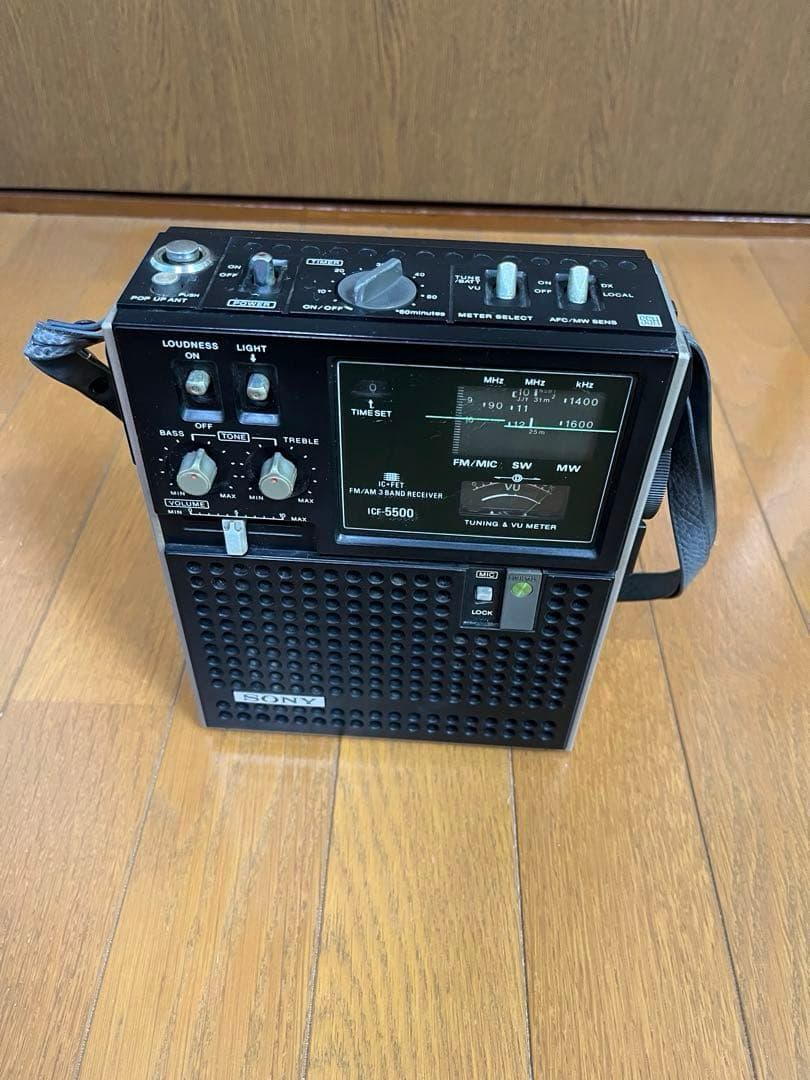 【動作確認済】SONY スカイセンサー ICF-5500 ポータブルラジオ