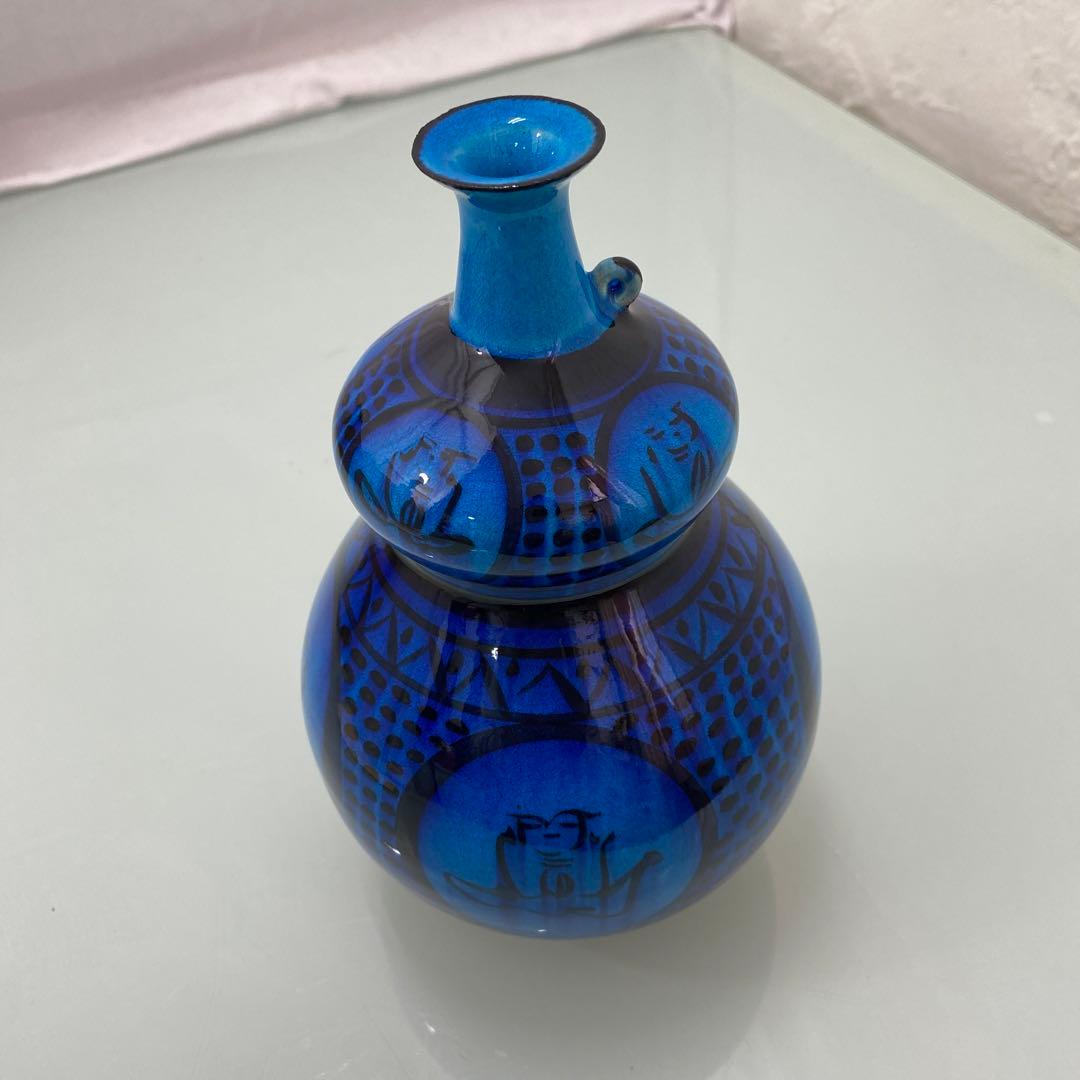 ☆太祖窯　木村芳郎　青釉　花瓶☆