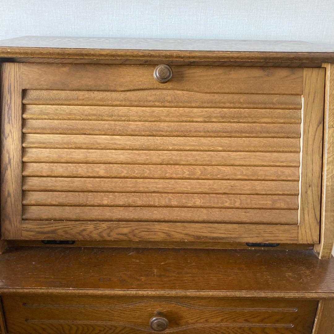 【 ヨーロピアン 天然木 ライティングデスク 】