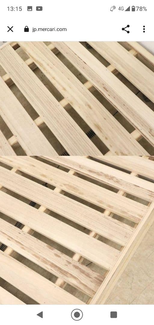 【桐らくねプレミアム】折り畳みベッド・総桐・シングルサイズ・日本製・折りたたみ