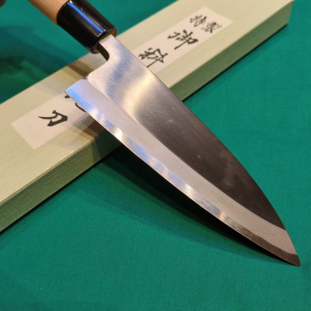 《在庫処分品》安来白鋼　出刃包丁　5寸 　150ミリ