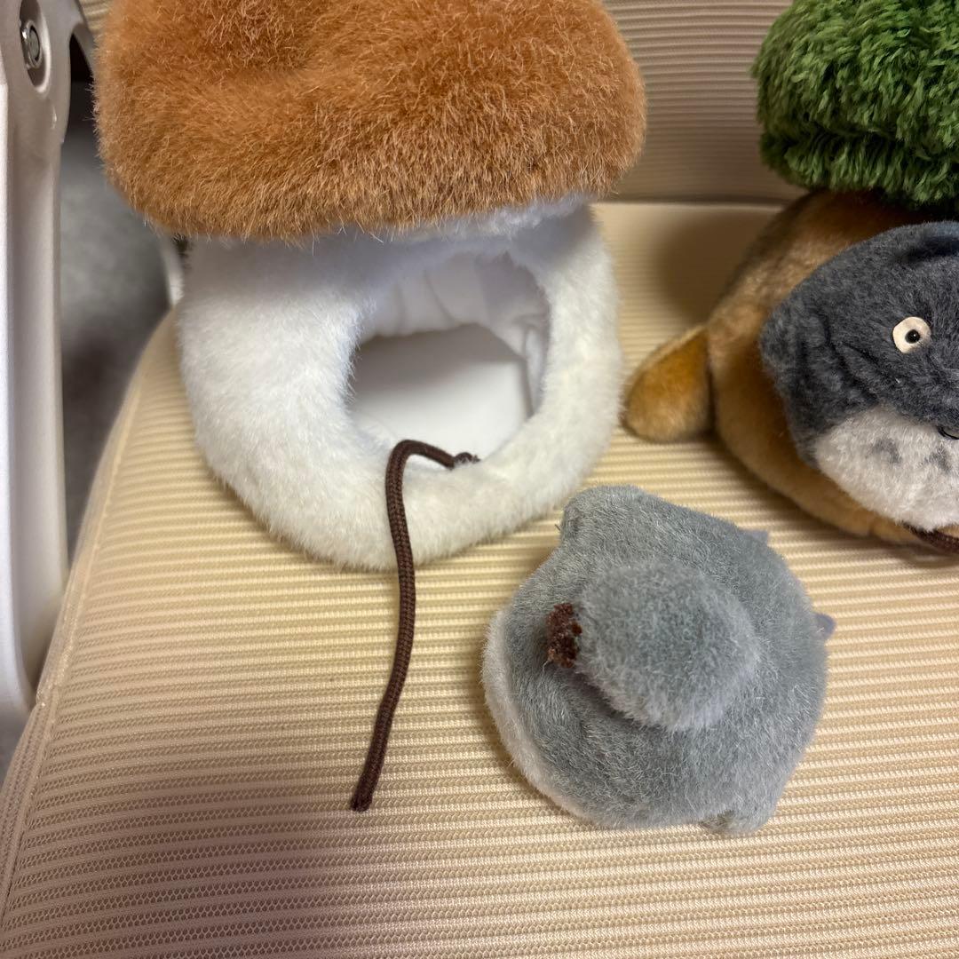 訳あり‼️となりのトトロ　ぬいぐるみ　トトロのおうち　木株　キノコ　2個セット