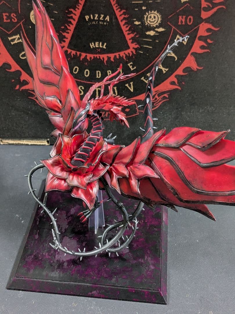 遊戯王　5D's ブラック・ローズ・ドラゴン　プライズ　フィギュア　リペイント