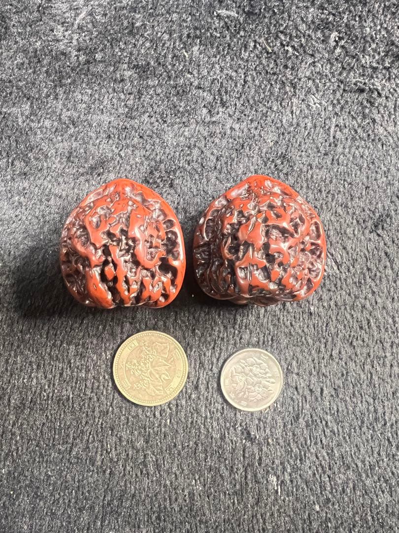 遊ぶ胡桃、「官帽」文玩核桃、クルミ核桃セットJST26101