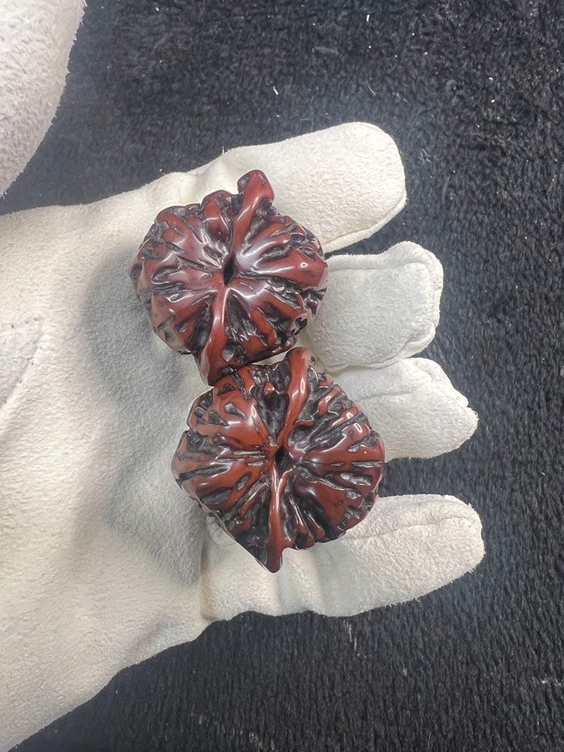 遊ぶ胡桃、「官帽」文玩核桃、クルミ核桃セットJST26101