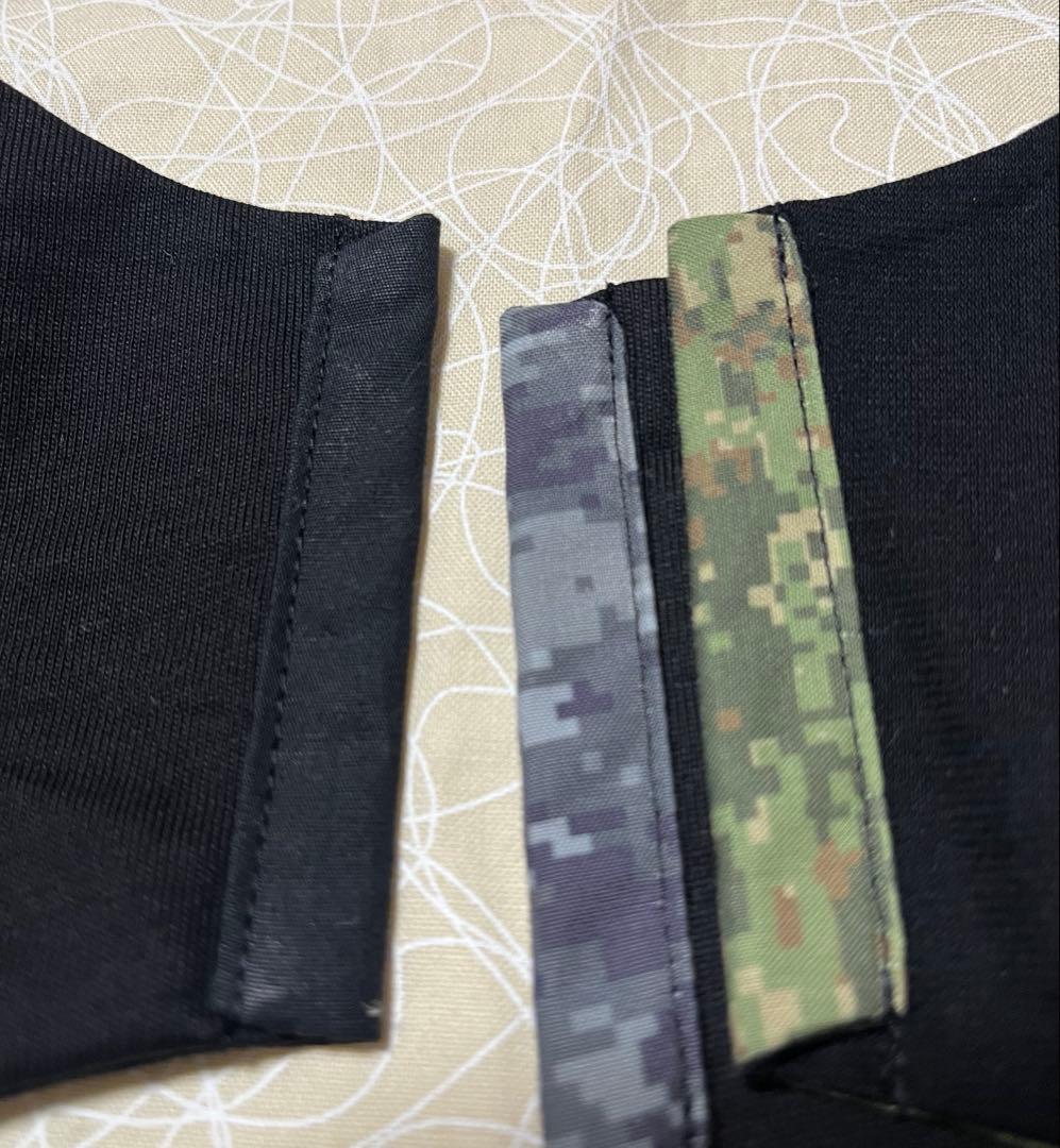 ハンドメイドインナーマスク子供用3枚 接触冷感 カモフラージュ