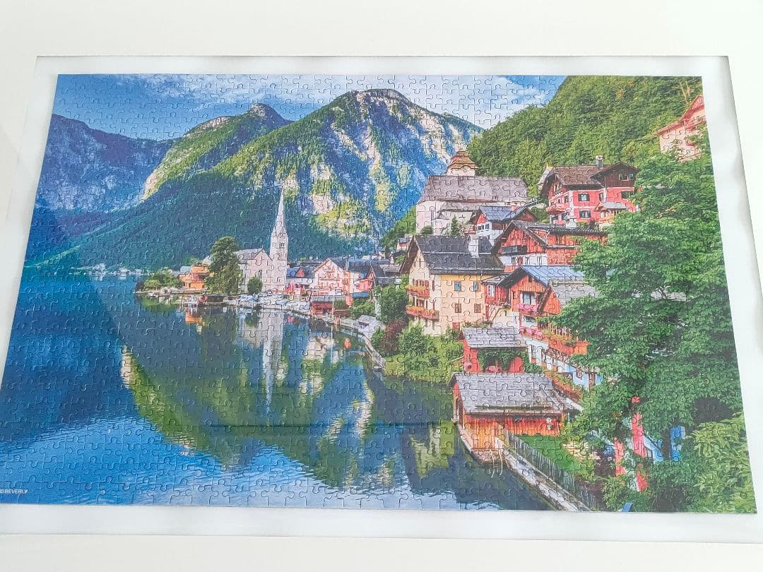 ハルシュタットの風景 ジグソーパズル完成品1000ピース フレーム付き