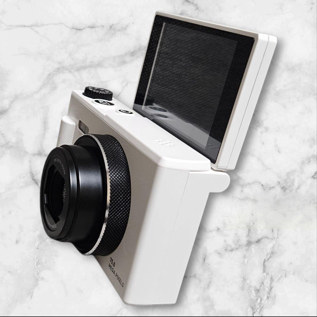 デジカメ 5K 7500万画素 デジタルカメラ 自撮り ウェブカメラ