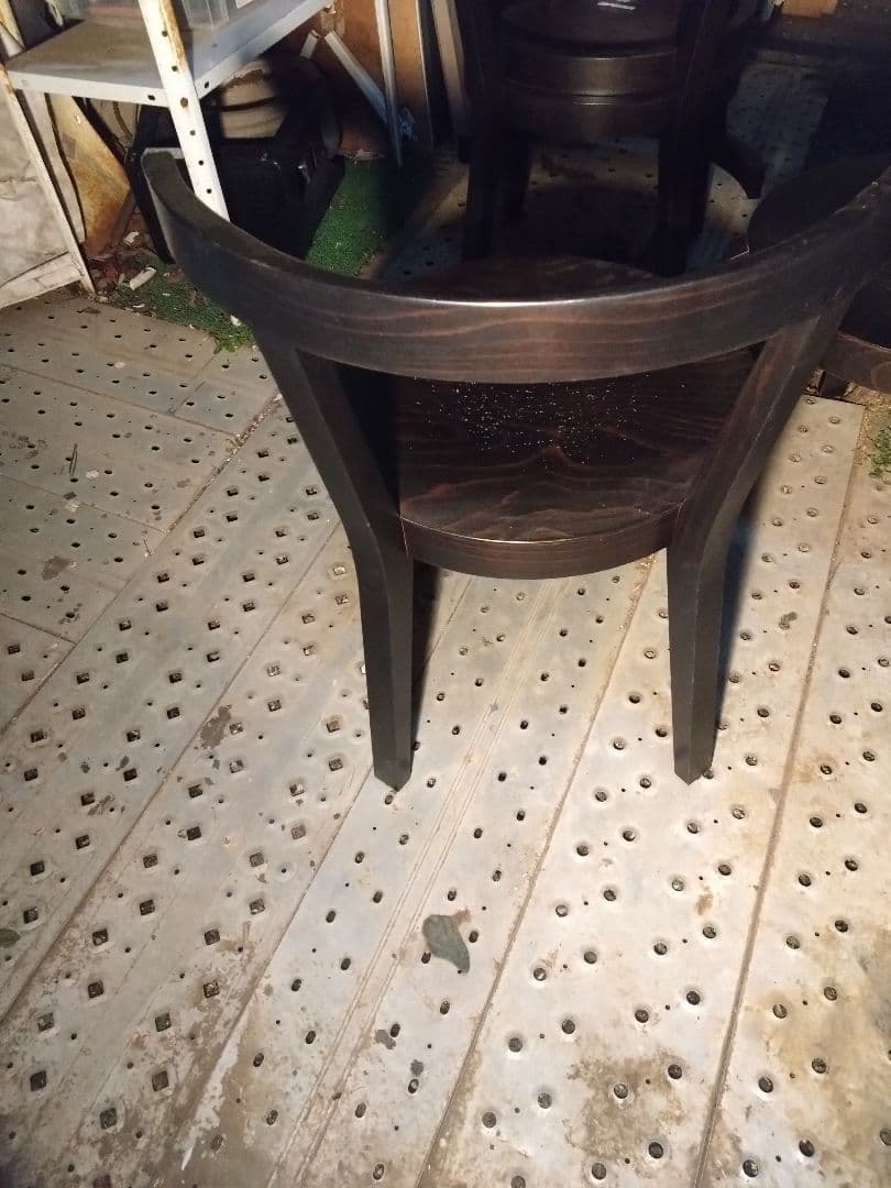 TON ダークブラウン木製椅子 2脚セット