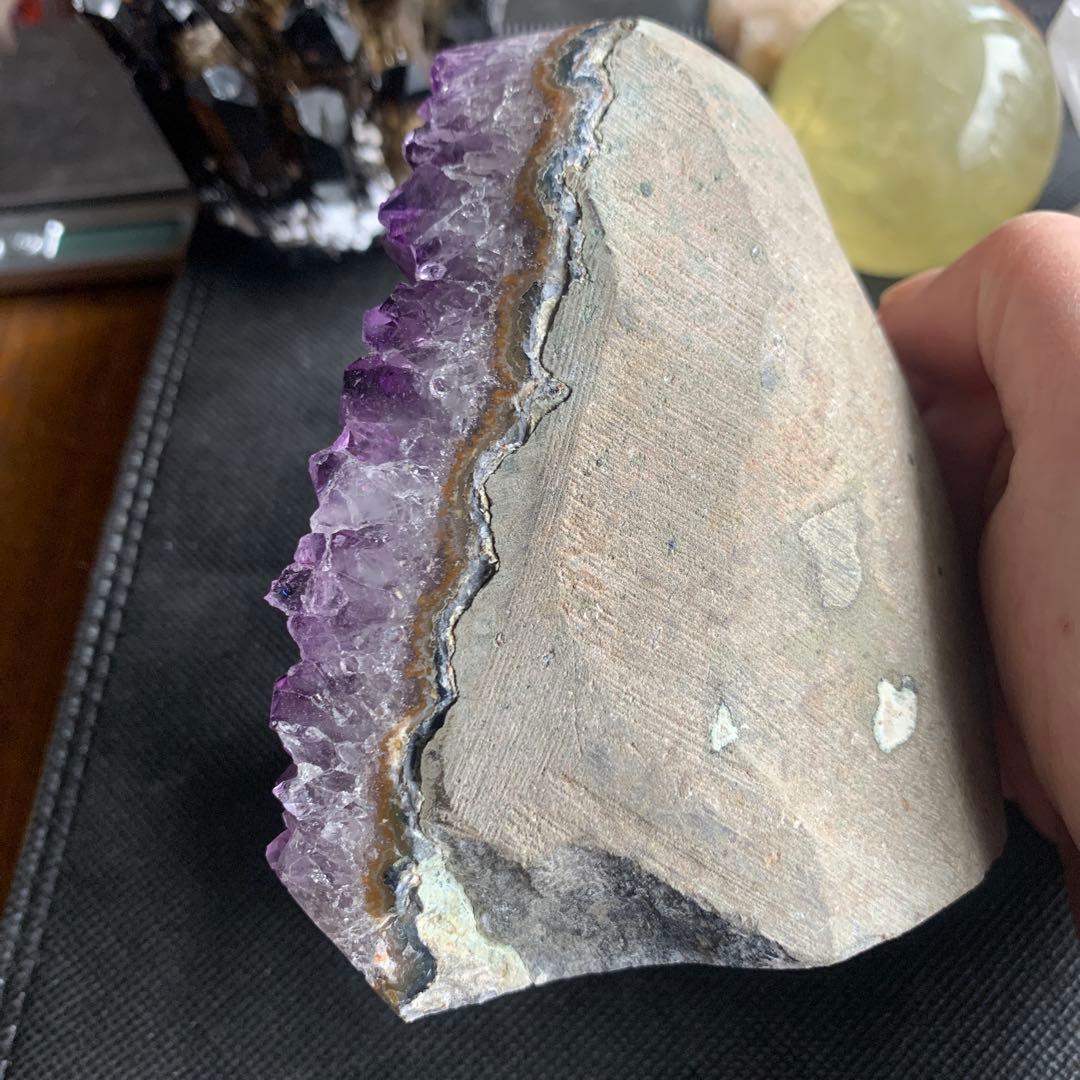 アメジストドーム約938.5g アメジストクラスター　ジオード　美結晶！最終価格