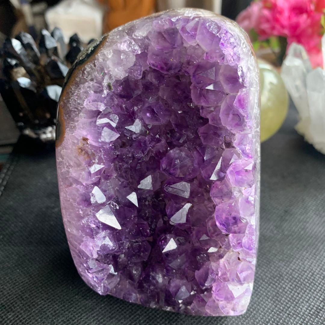 アメジストドーム約938.5g アメジストクラスター　ジオード　美結晶！最終価格