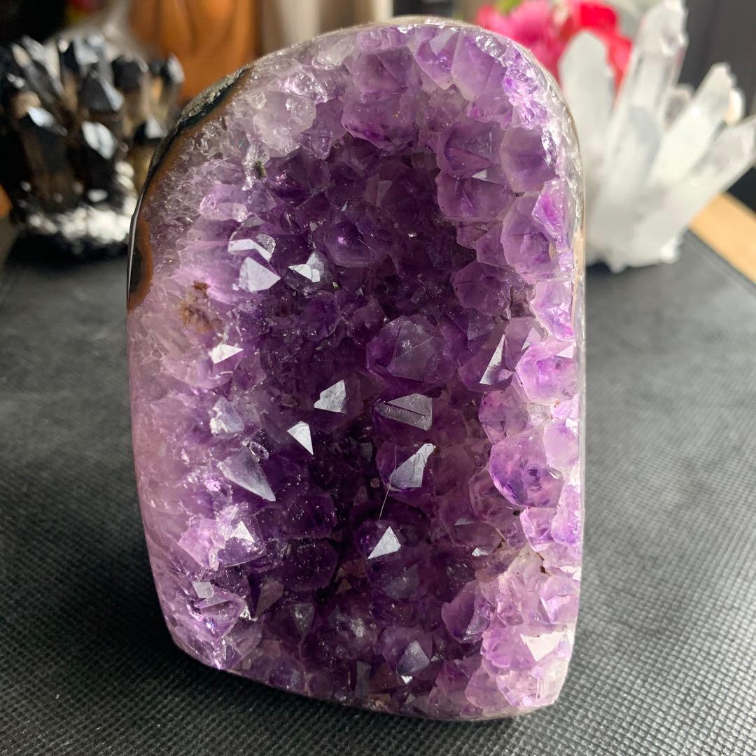 アメジストドーム約938.5g アメジストクラスター　ジオード　美結晶！最終価格