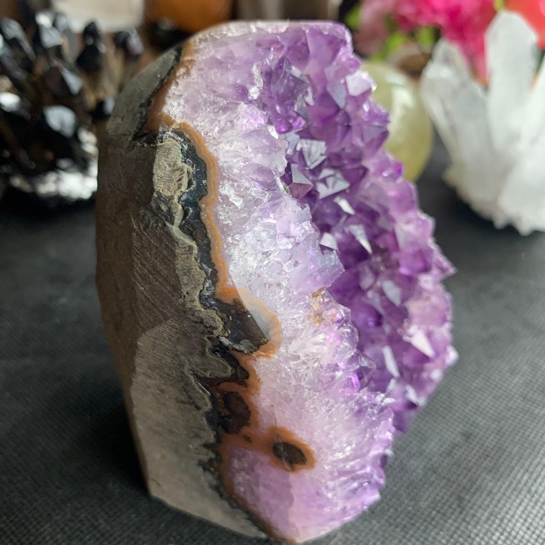 アメジストドーム約938.5g アメジストクラスター　ジオード　美結晶！最終価格