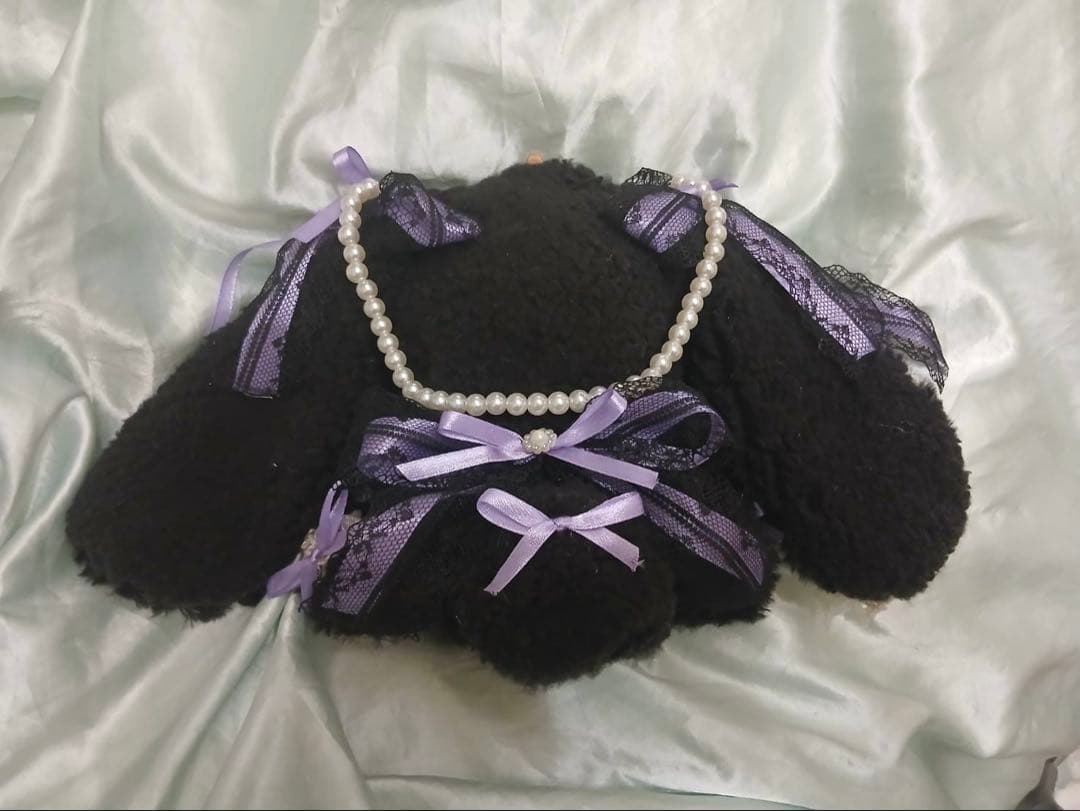 luce様ぬい服ふわふわ うさ耳 お座り 着ぐるみ 16cm 推しぬい にじぬい