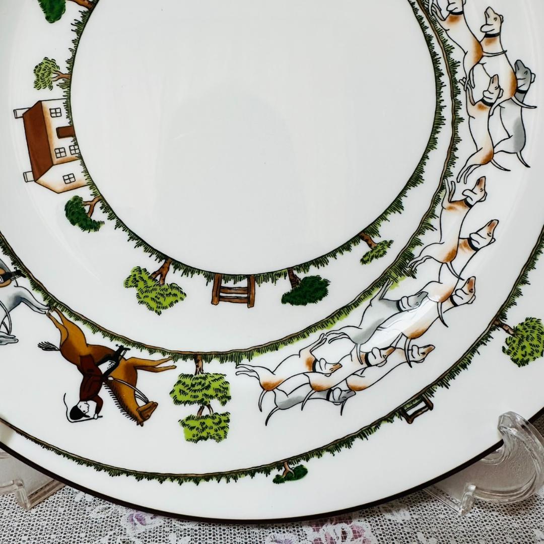コールポート ハンティングシーン ディナープレート 27㎝ 大皿