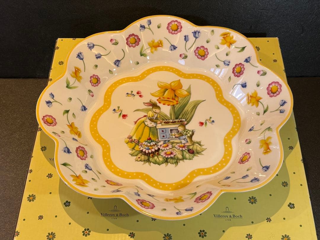 【レア箱付】　ビレロイ&ボッホ　ボウル大　プレート　イースター