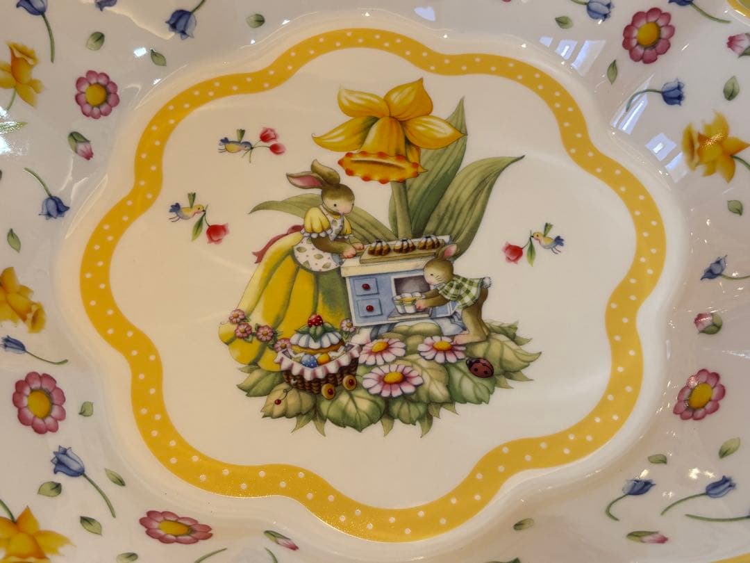 【レア箱付】　ビレロイ&ボッホ　ボウル大　プレート　イースター