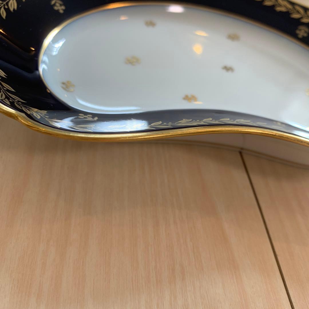 セーブル(Sevres) ペイル 24K金彩装飾　変形皿