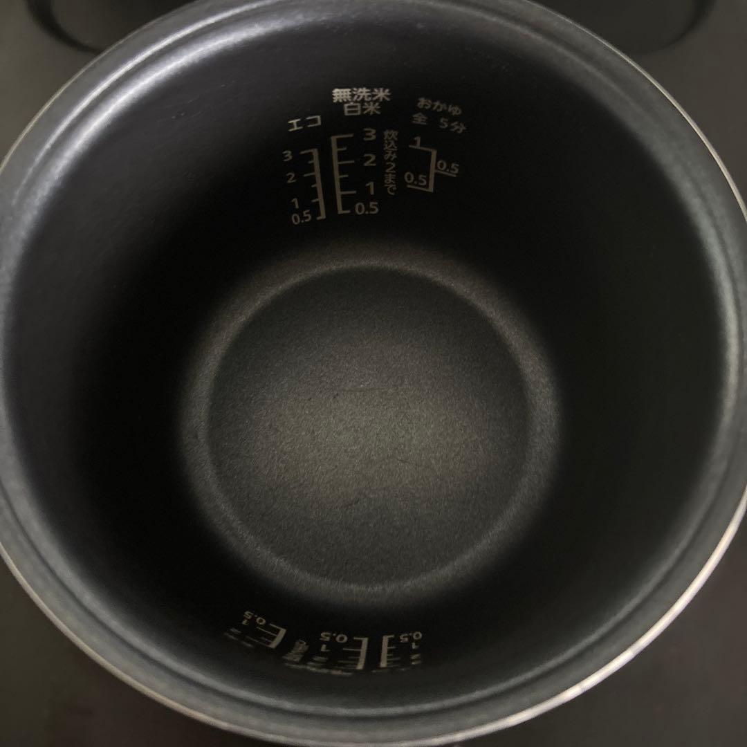 YAMAZEN デジタル炊飯器 3合 ブラック