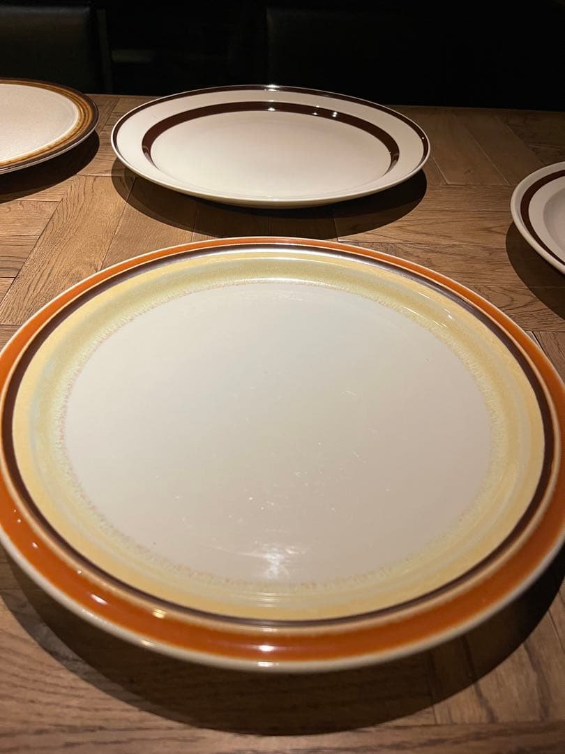 大皿ストーンウェア　7枚セット