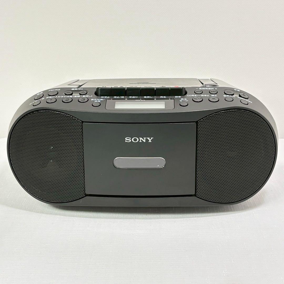 展示品 ソニー CDラジカセ レコーダー CFD-S70 FM/AM ブラック
