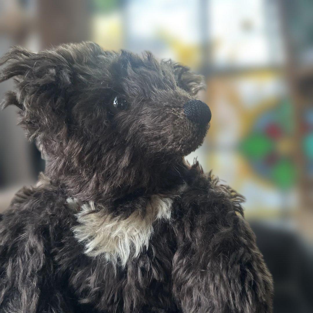 ヴィンテージテディベア　ダークブラウンクマぬいぐるみ