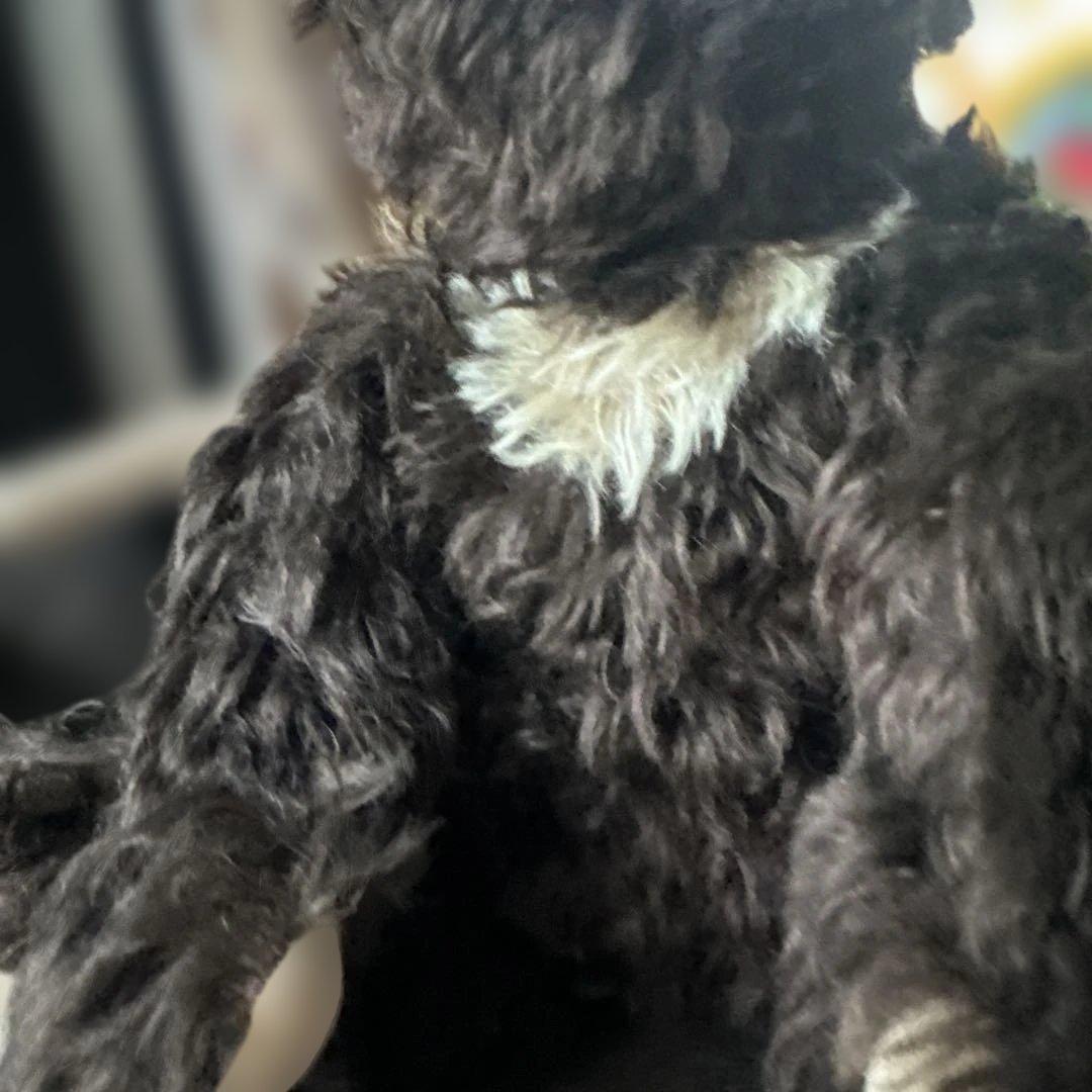 ヴィンテージテディベア　ダークブラウンクマぬいぐるみ