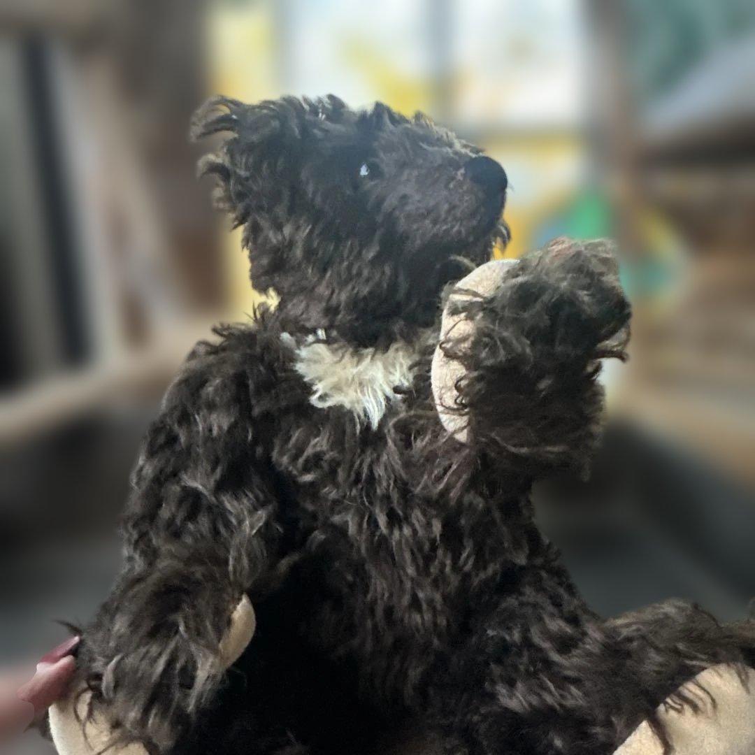 ヴィンテージテディベア　ダークブラウンクマぬいぐるみ