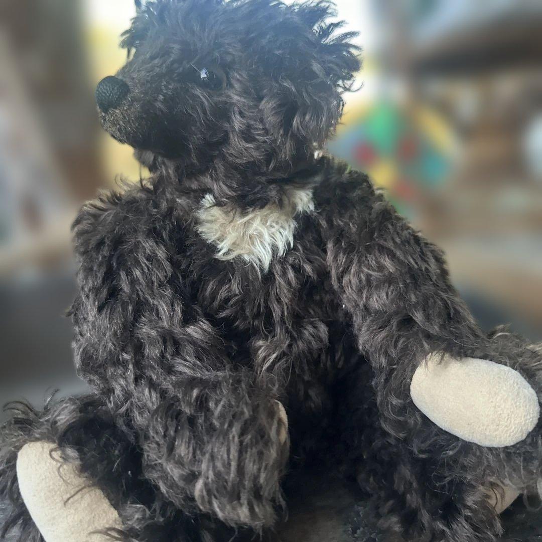 ヴィンテージテディベア　ダークブラウンクマぬいぐるみ