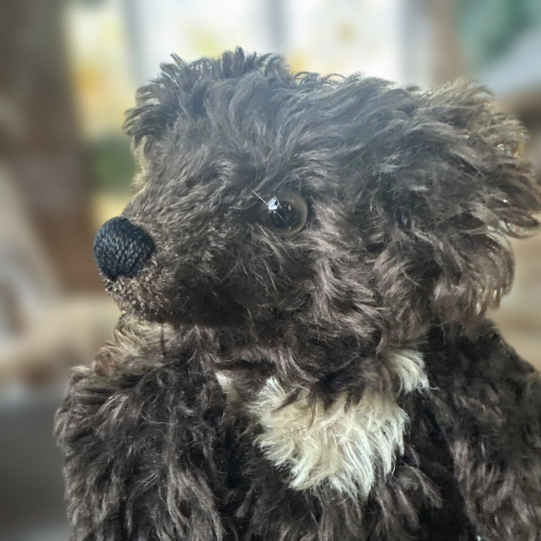 ヴィンテージテディベア　ダークブラウンクマぬいぐるみ