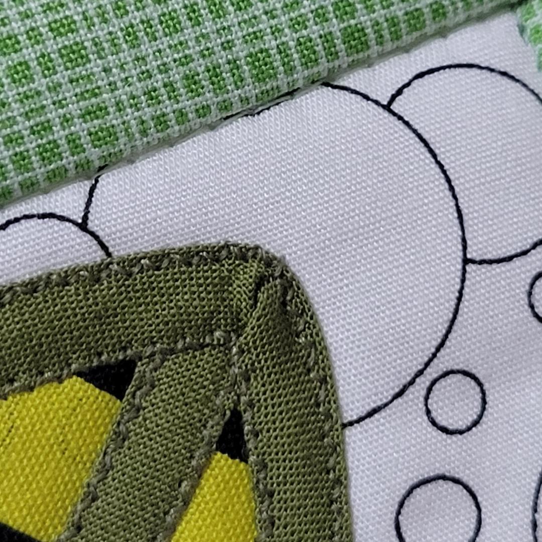 ステンドグラス　パッチワークバック　バラのバック