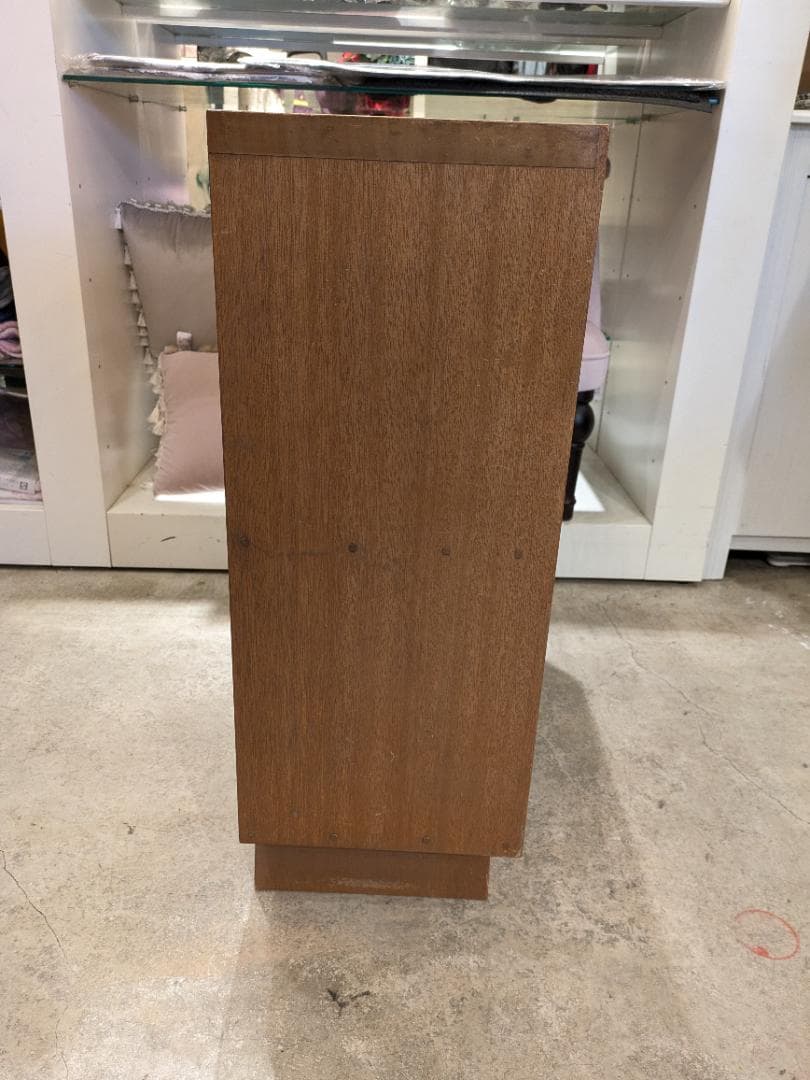 1【大特価】 ガラス キャビネット レトロ サイドボード 本棚 木製 無垢