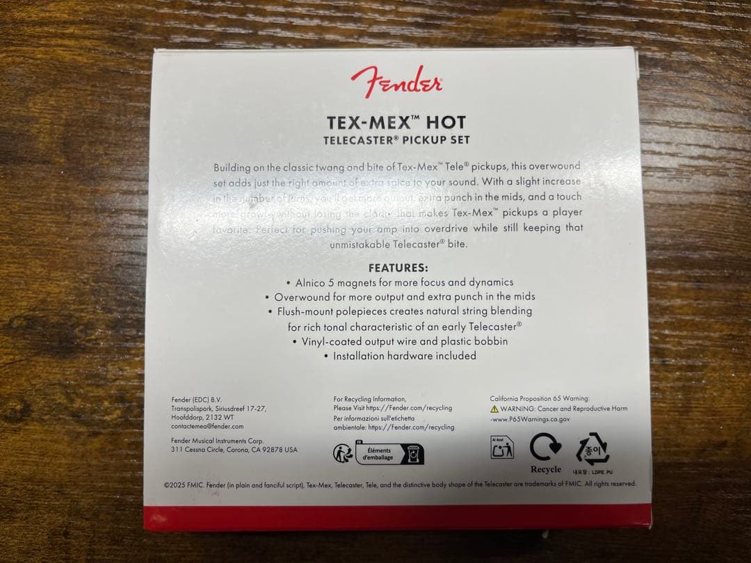 ギター Fender Tex-Mex Hot Telecaster Pickup Set