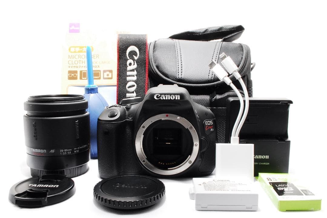 初心者おすすめ✨Canon EOS Kiss X5 一眼レフ スマホ転送 バッグ