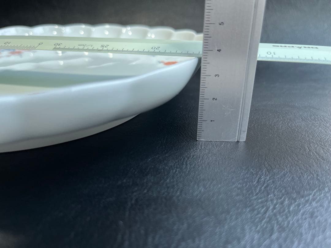 深川製磁　色絵花鳥紋　菊中割　おもてなしセット　合計5点　大皿　取皿　豆皿