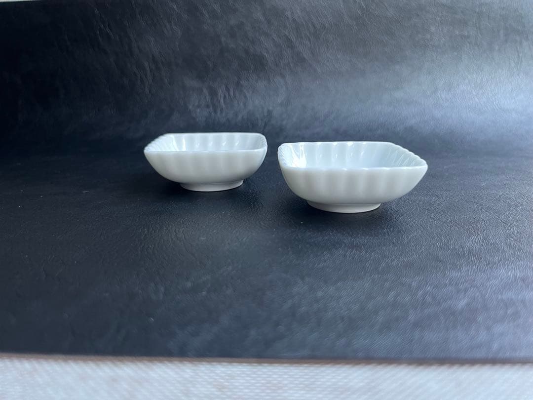 深川製磁　色絵花鳥紋　菊中割　おもてなしセット　合計5点　大皿　取皿　豆皿