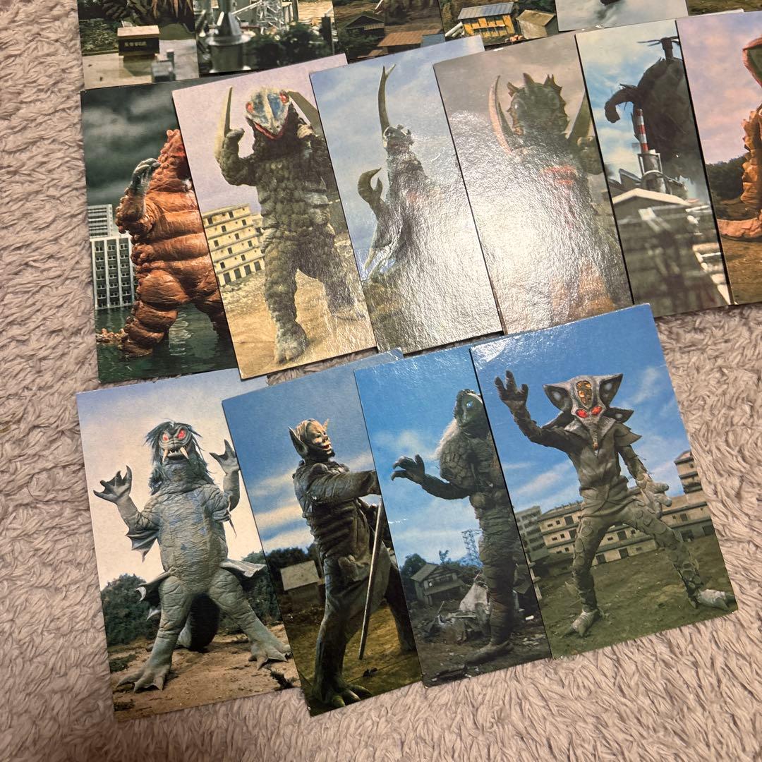 ウルトラマン 怪獣カード 大量まとめ売り 昭和 当時物 ※難あり