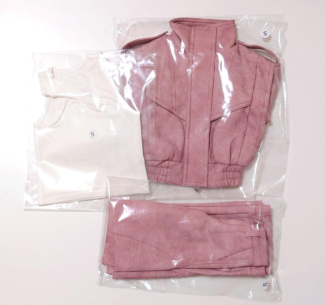 【新品】ディーラー様製 ドール服 ジャケット パンツ タンクトップ ピンク