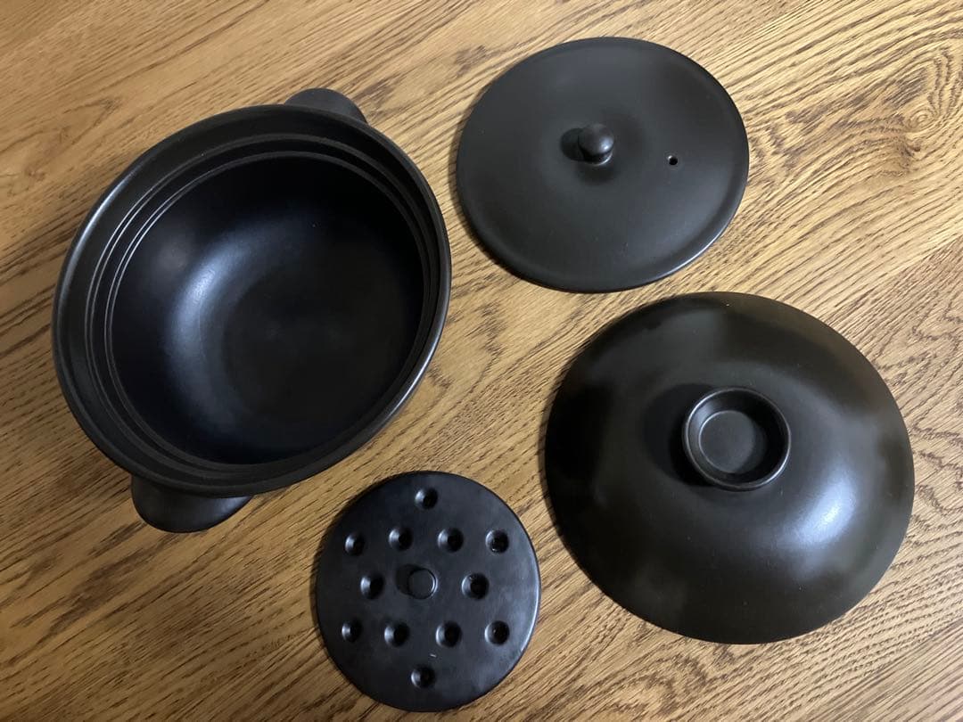 磁性鍋（電子レンジ専用調理鍋）　両手鍋　Mサイズ　※ハンドブック付